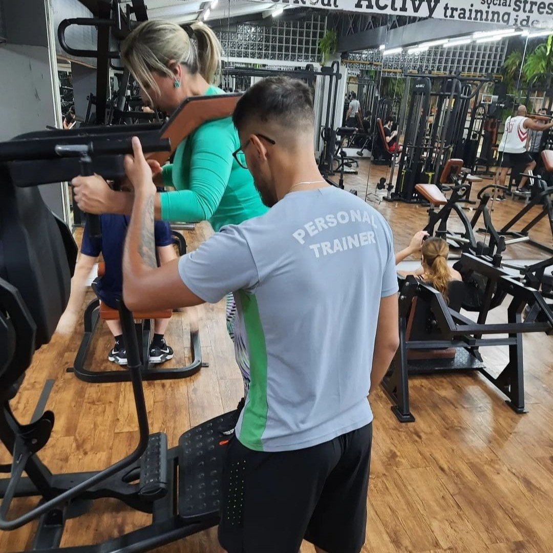 Treino orientado por Samuel Alves